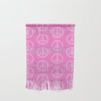 Peace Symbols - Pink Wall Hanging Gallery Image 1