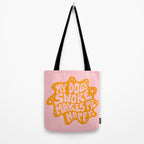 My Dogs Snore Makes My Happy Tote Bag Gallery Image 2