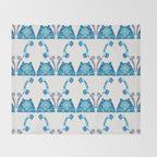 Vintage Rotary Phone - Blue Raspberry Throw Blanket Gallery Image 2