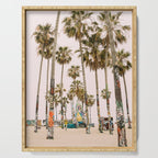 Palm Trees on Venice Beach - Los Angeles California Travel Photography Serving Tray Gallery Image 1