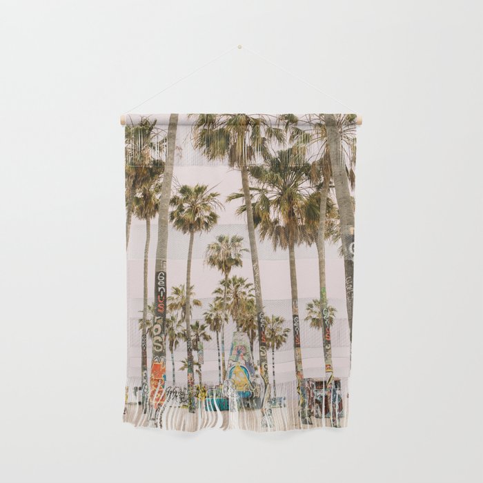 Palm Trees on Venice Beach - Los Angeles California Travel Photography Wall Hanging Gallery Image 1