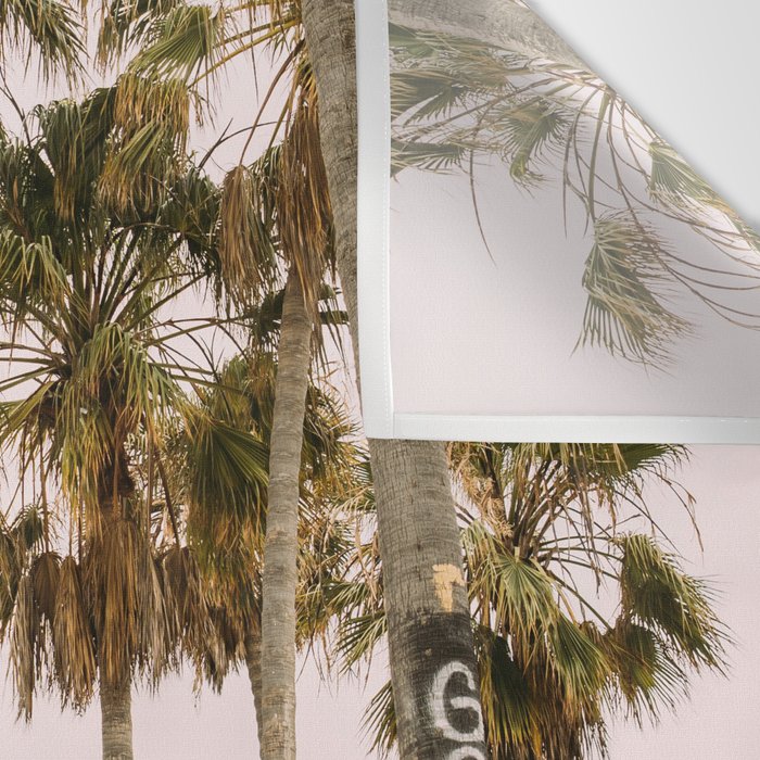 Palm Trees on Venice Beach - Los Angeles California Travel Photography Wall Tapestry Gallery Image 3