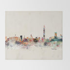 washington dc skyline Throw Blanket Gallery Image 2