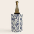 Bigfoot / Sasquatch Toile de Jouy in Blue Wine Chiller Gallery Image 1