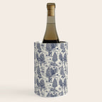 Bigfoot / Sasquatch Toile de Jouy in Blue Wine Chiller Gallery Image 3