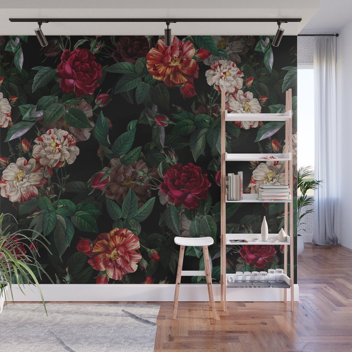Rose Garden Wall Mural Gallery Image 1