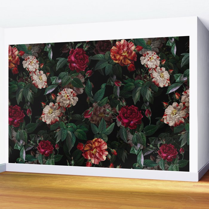 Rose Garden Wall Mural Gallery Image 2