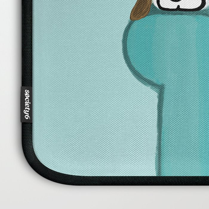 Happy Couch Beagle | Cute Sleeping Dog Laptop Sleeve Gallery Image 3