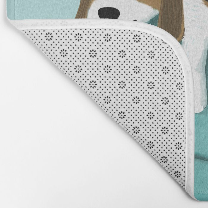 Happy Couch Beagle | Cute Sleeping Dog Bath Mat Gallery Image 2