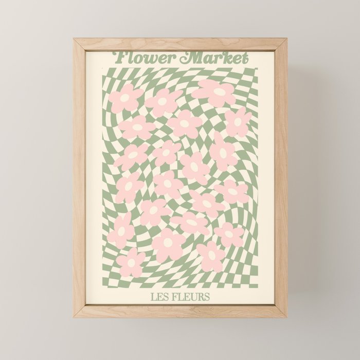 flower market / psychedelic Mini Art Print Gallery Image 1
