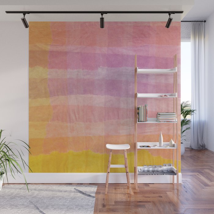 Paper Plaid Wall Mural Gallery Image 1