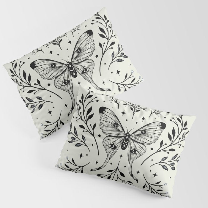 Mystical Luna Moth Pillow Sham Gallery Image 3
