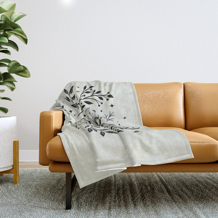 Mystical Luna Moth Throw Blanket Gallery Image 1