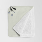 Mystical Luna Moth Throw Blanket Gallery Image 3