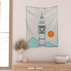 Cat Landscape 24 Wall Tapestry Gallery Image 2