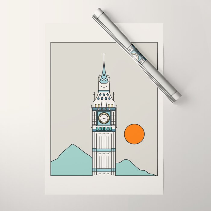Cat Landscape 24 Wrapping Paper Gallery Image 1