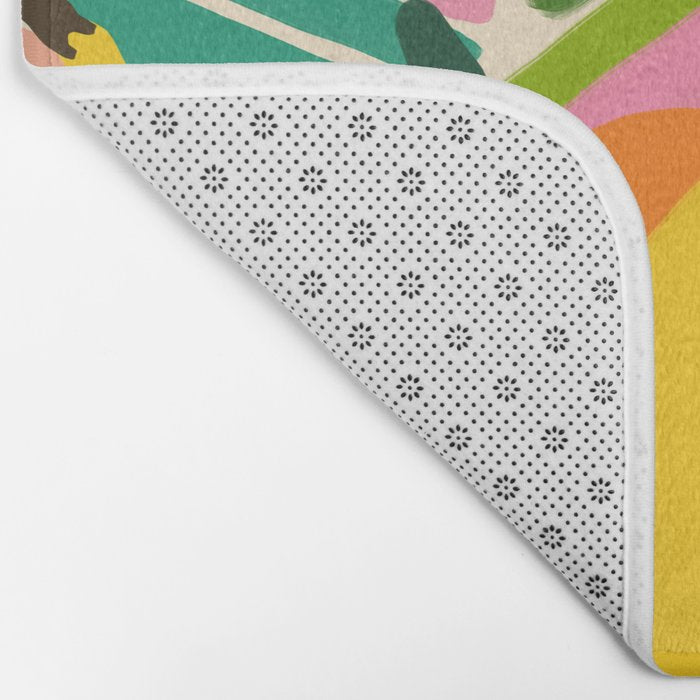 IYKYK, If You Know You Know, Typography Tea American Slang Quote Quirky, English Language Communication Millennials Whimsical Fun, Eclectic Bohemian Contemporary Painting Words Attitude Bath Mat Gallery Image 2