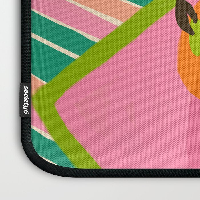 IYKYK, If You Know You Know, Typography Tea American Slang Quote Quirky, English Language Communication Millennials Whimsical Fun, Eclectic Bohemian Contemporary Painting Words Attitude Laptop Sleeve Gallery Image 3