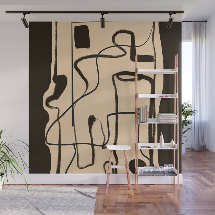 Abstract line art 133 Wall Mural Gallery Image 1
