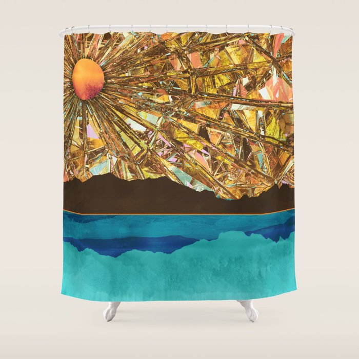 Fractured Sky Shower Curtain Gallery Image 1