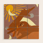 The Moon Dances With Me The Way The Sun Cannot And The Other Way Round Wood Wall Art Gallery Image 1