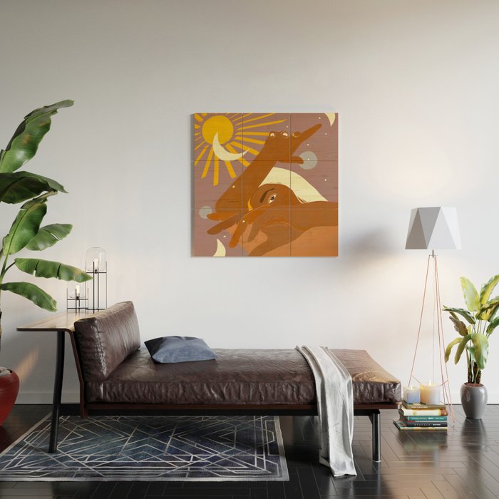 The Moon Dances With Me The Way The Sun Cannot And The Other Way Round Wood Wall Art Gallery Image 2