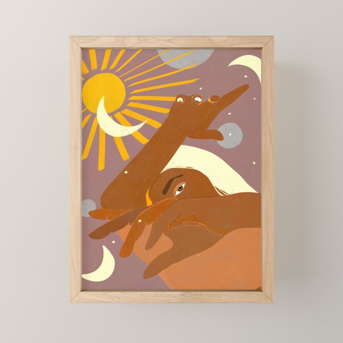 The Moon Dances With Me The Way The Sun Cannot And The Other Way Round Mini Art Print Gallery Image 1