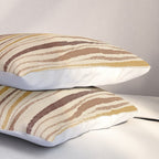 Irregular Lines / Brown & Yellow Pillow Sham Gallery Image 3
