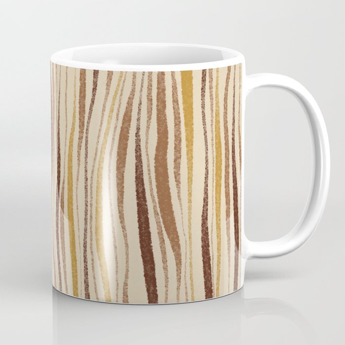 Irregular Lines / Brown & Yellow Coffee Mug Gallery Image 1