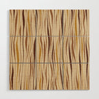 Irregular Lines / Brown & Yellow Wood Wall Art Gallery Image 1