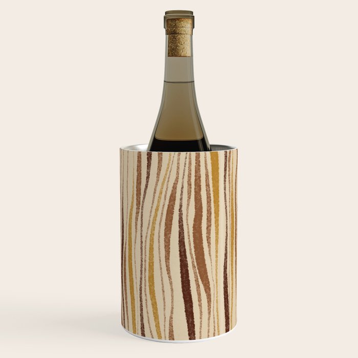 Irregular Lines / Brown & Yellow Wine Chiller Gallery Image 3