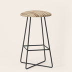 Irregular Lines / Brown & Yellow Stool Gallery Image 1