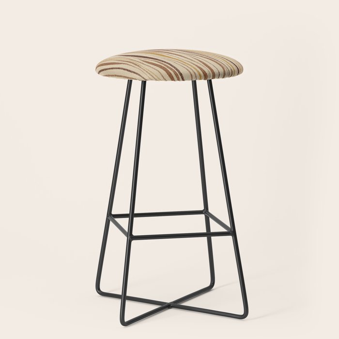 Irregular Lines / Brown & Yellow Stool Gallery Image 1