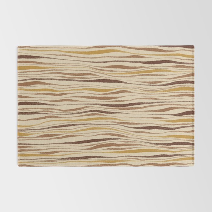 Irregular Lines / Brown & Yellow Rug Gallery Image 2