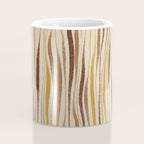 Irregular Lines / Brown & Yellow Coffee Mug Gallery Image 4