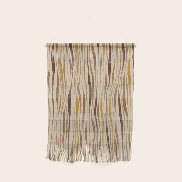 Irregular Lines / Brown & Yellow Wall Hanging Gallery Image 1