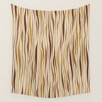 Irregular Lines / Brown & Yellow Wall Tapestry Gallery Image 4