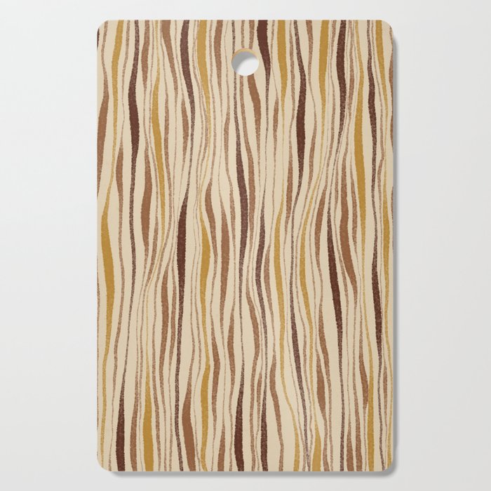 Irregular Lines / Brown & Yellow Cutting Board Gallery Image 1