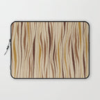 Irregular Lines / Brown & Yellow Laptop Sleeve Gallery Image 1