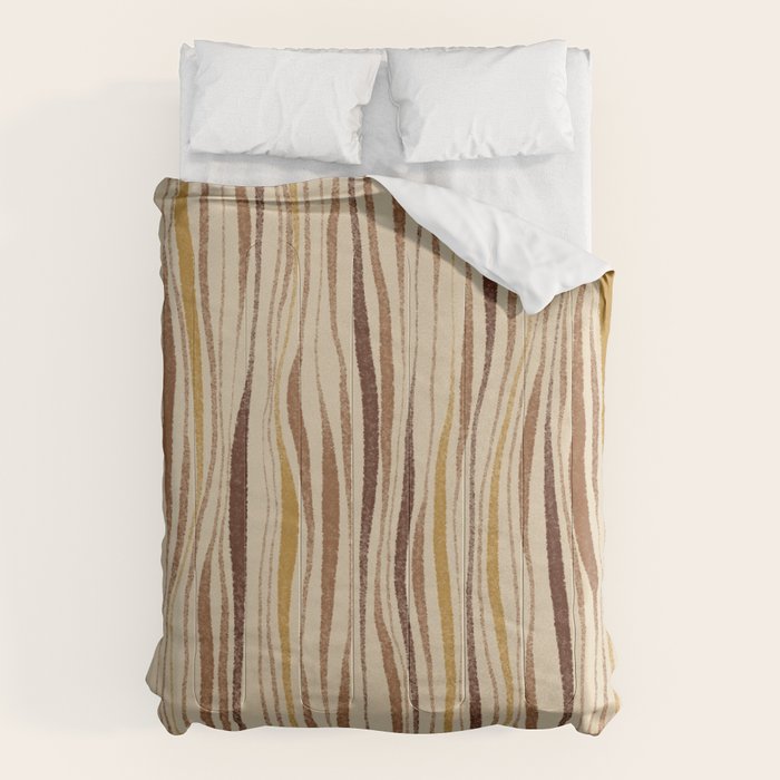 Irregular Lines / Brown & Yellow Comforter Gallery Image 6
