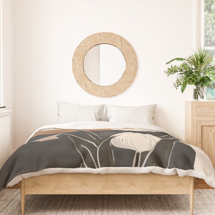 Abstract Art Flowers 3 Duvet Cover Gallery Image 3