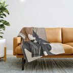 Abstract Art Flowers 3 Throw Blanket Gallery Image 1