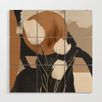 Abstract Art Flowers 3 Wood Wall Art Gallery Image 1