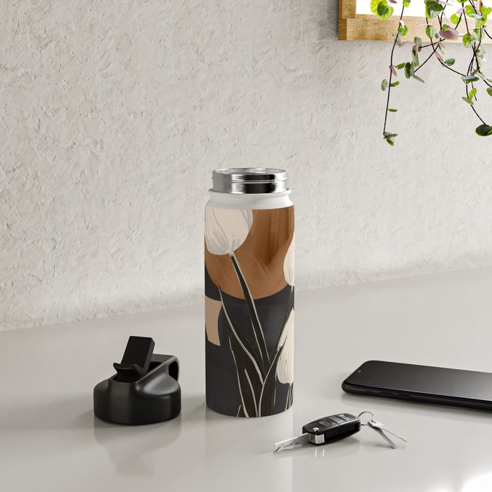 Abstract Art Flowers 3 Water Bottle Gallery Image 4