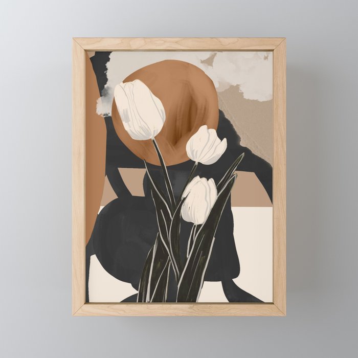 Abstract Art Flowers 3 Mini Art Print Gallery Image 1