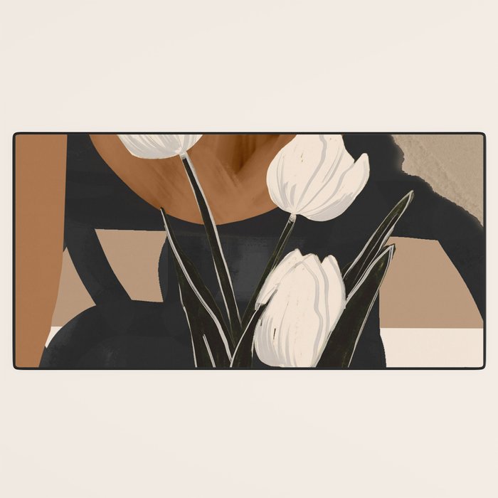 Abstract Art Flowers 3 Desk Mat Gallery Image 3