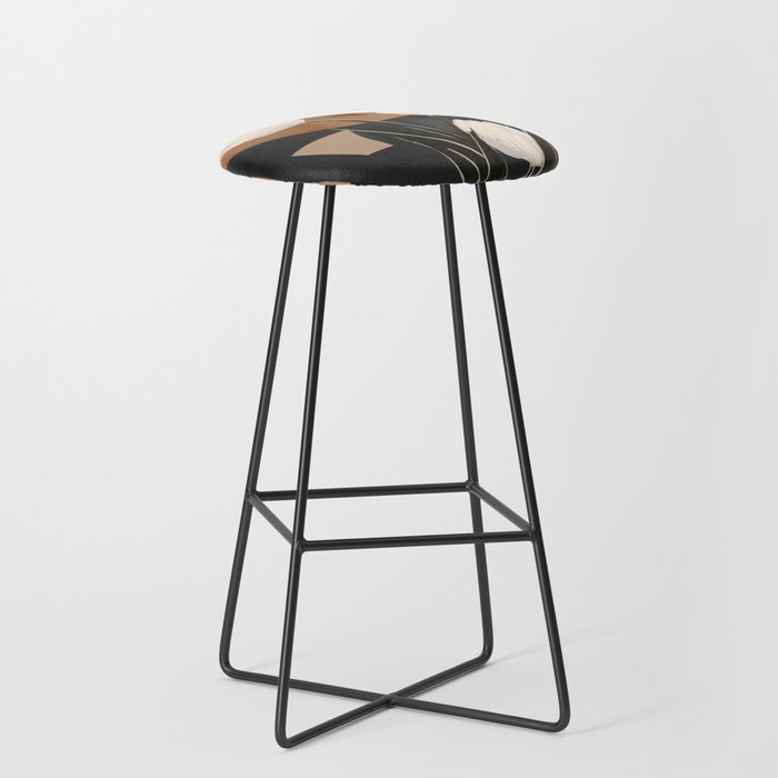 Abstract Art Flowers 3 Stool Gallery Image 1