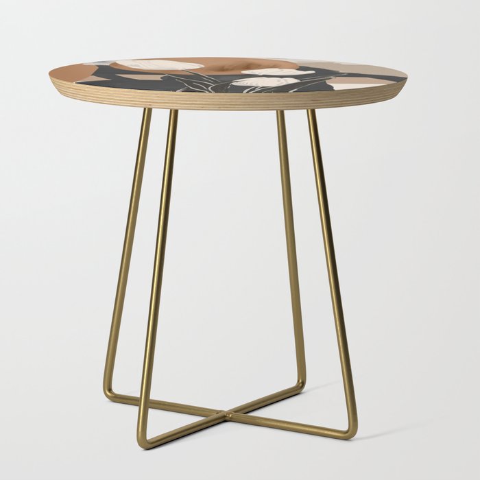 Abstract Art Flowers 3 Side Table Gallery Image 1