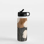 Abstract Art Flowers 3 Water Bottle Gallery Image 1