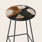 Abstract Art Flowers 3 Stool Gallery Image 2